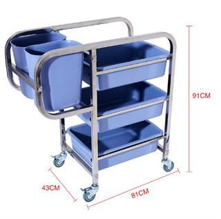 Restaurant Dishes Collection Trolley